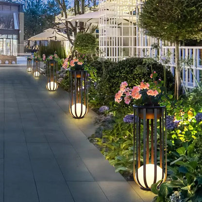 Solar Flower Light Stand